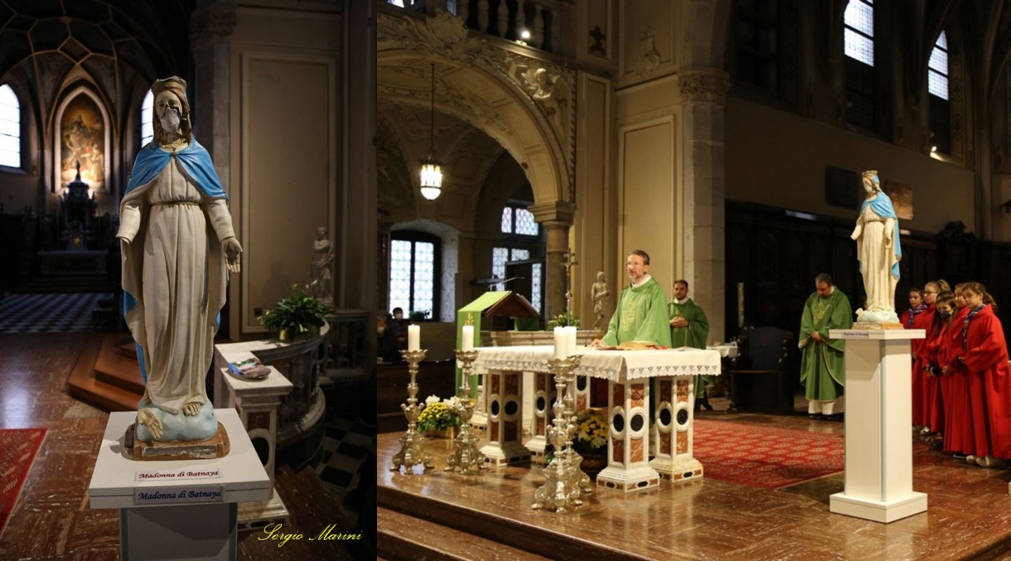 Immagine per Madonna sfregiata dall'Isis, la statua salvata arriva a Gorizia